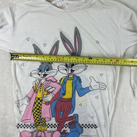 Vintage 1985 Bugs Bunny & Lola Adorable Kids Shirt Size 12 Looney Toons - Picture 6 of 8